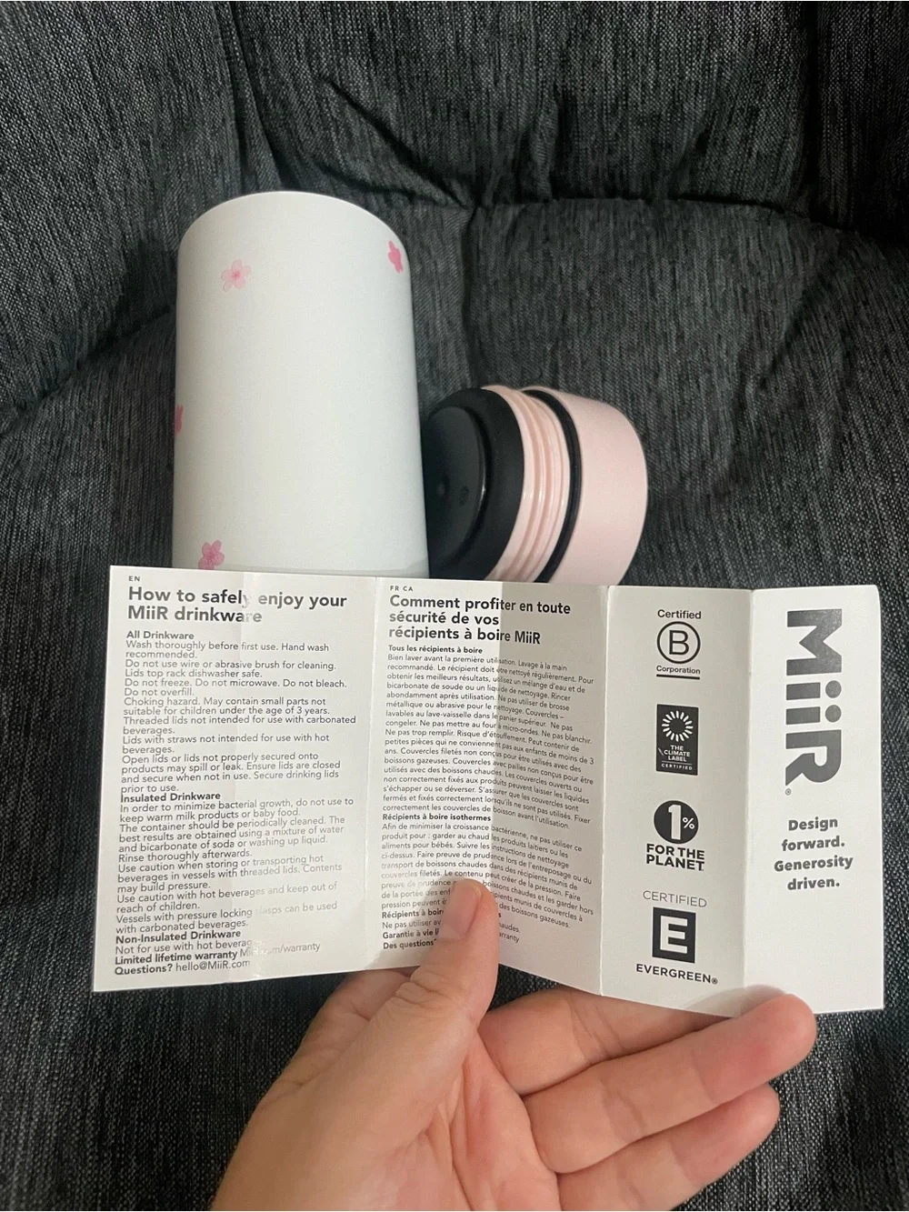 2026 Starbucks MiiR Cherry blossom Stainless Tumbler